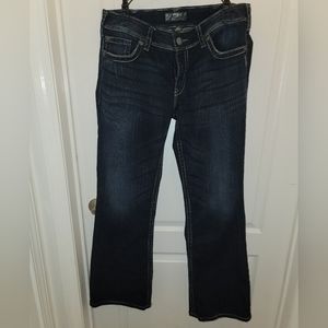 Ladies Silver Jeans